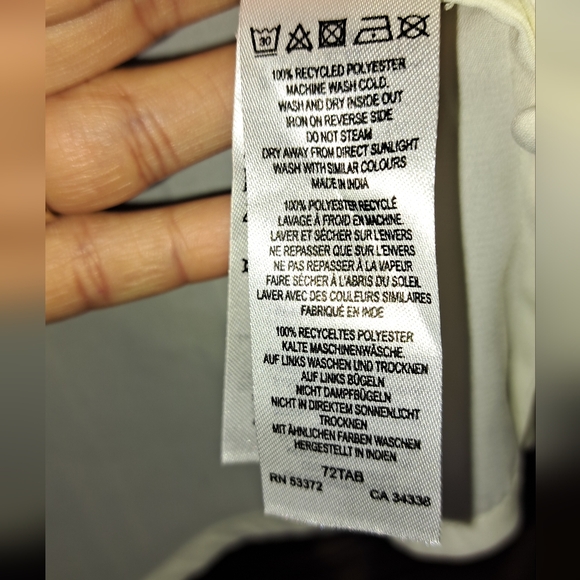 French Connection Anika Recycled Crepe Ruffle Top-CLOTTED CREAM: XL - Picture 5 of 7